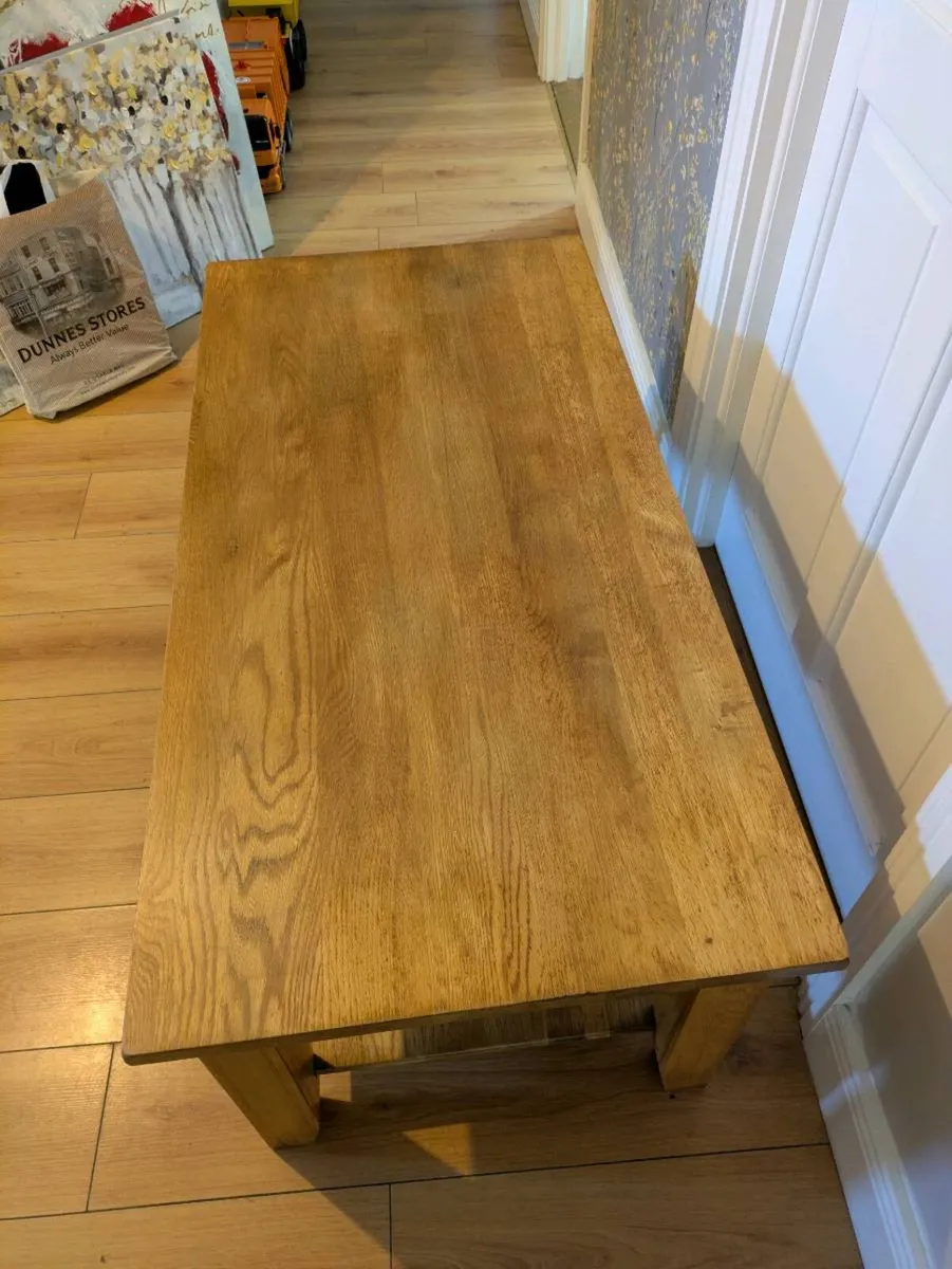 Coffee table.2 drawers. Solid - Image 2