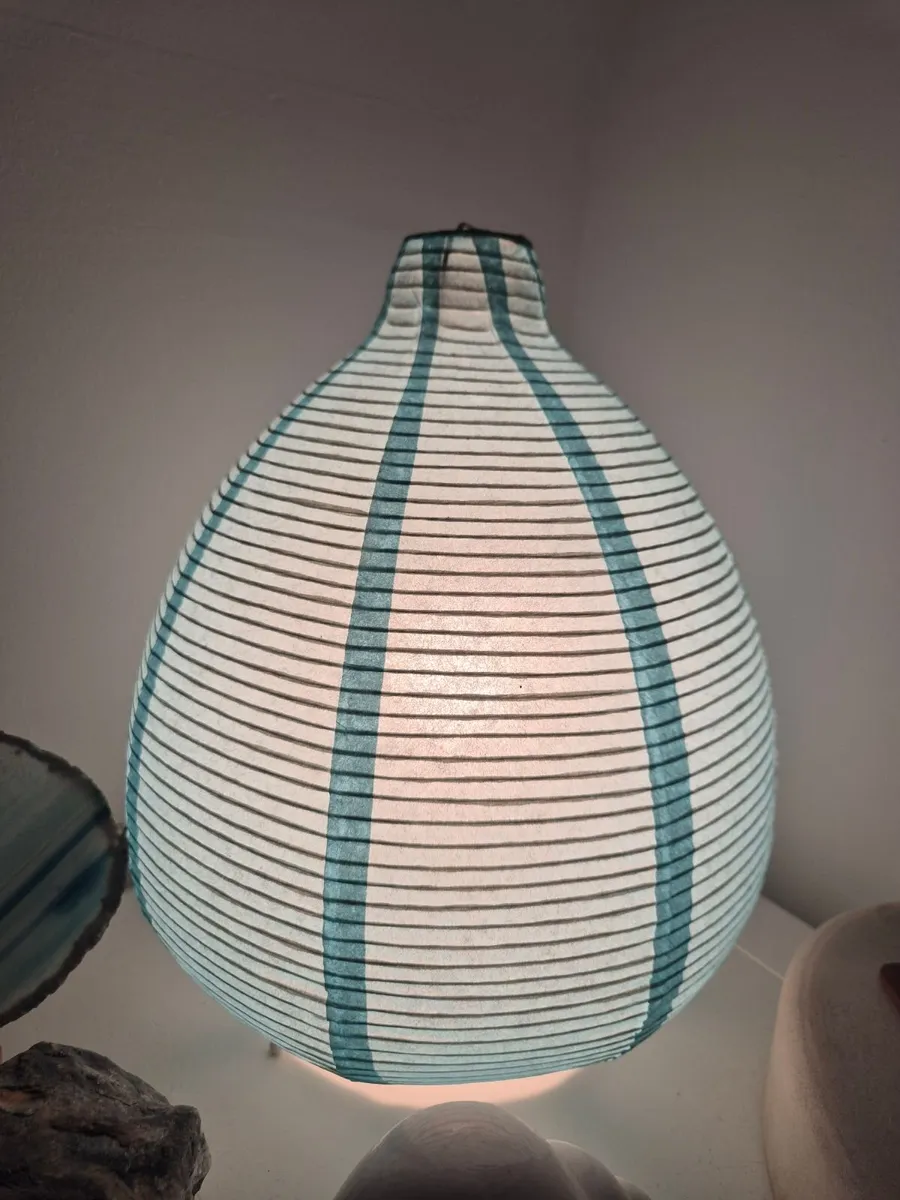 IKEA paper table lamp, blue - Image 1