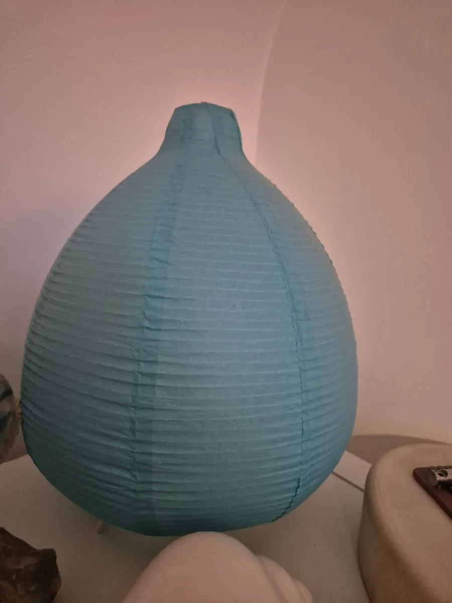 IKEA paper table lamp, blue - Image 4