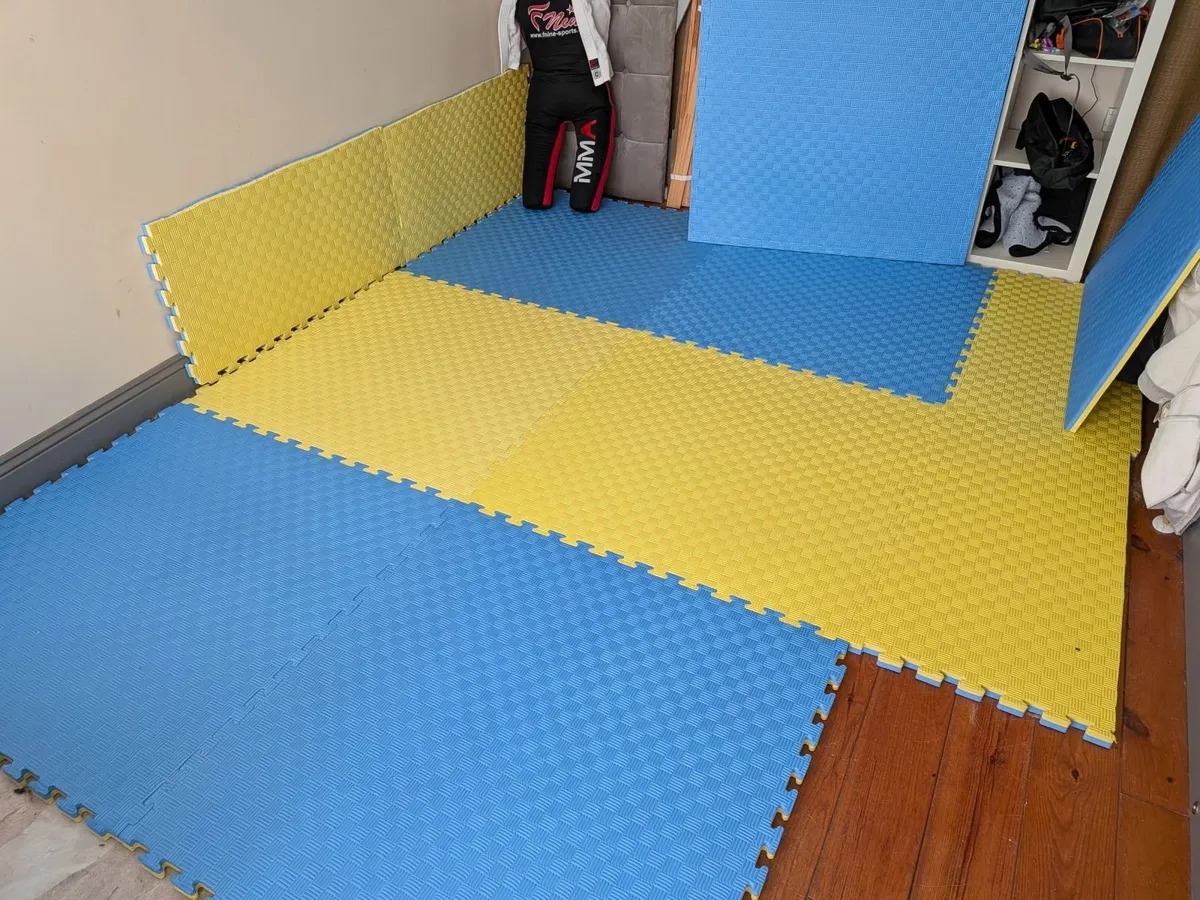 30mm Jigsaw Martial Arts - Playroom Mats yell/Blue - Image 3