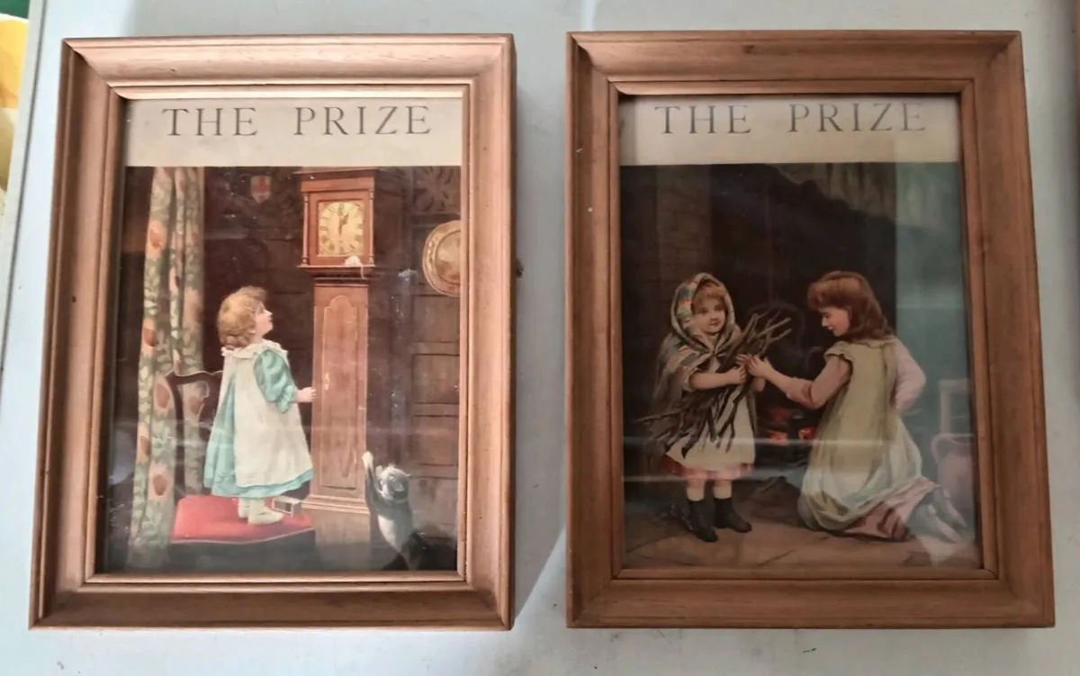 Five Small Antique Prints The Prize - Image 4