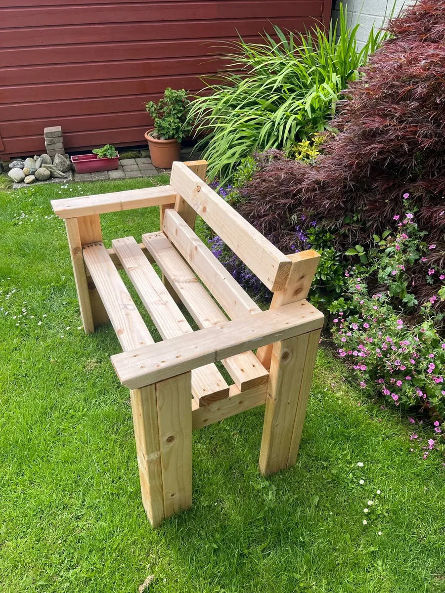 Handmade Garden Bench - Image 4