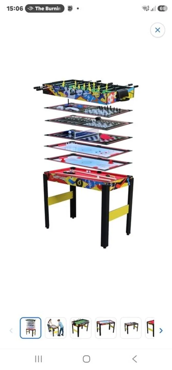 4ft games table - Image 2