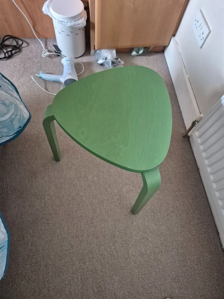 Green IKEA Stools (individual or pair) - Image 1
