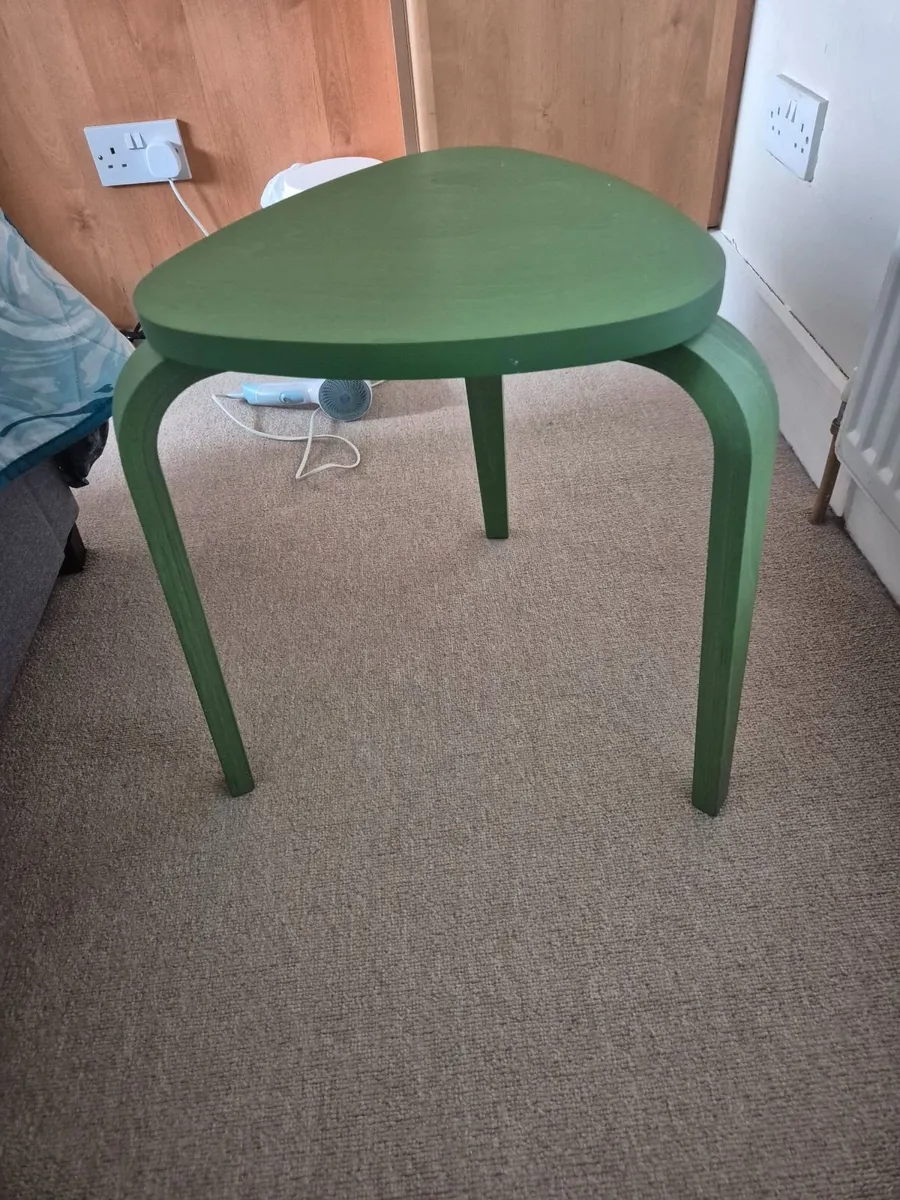 Green IKEA Stools (individual or pair) - Image 2