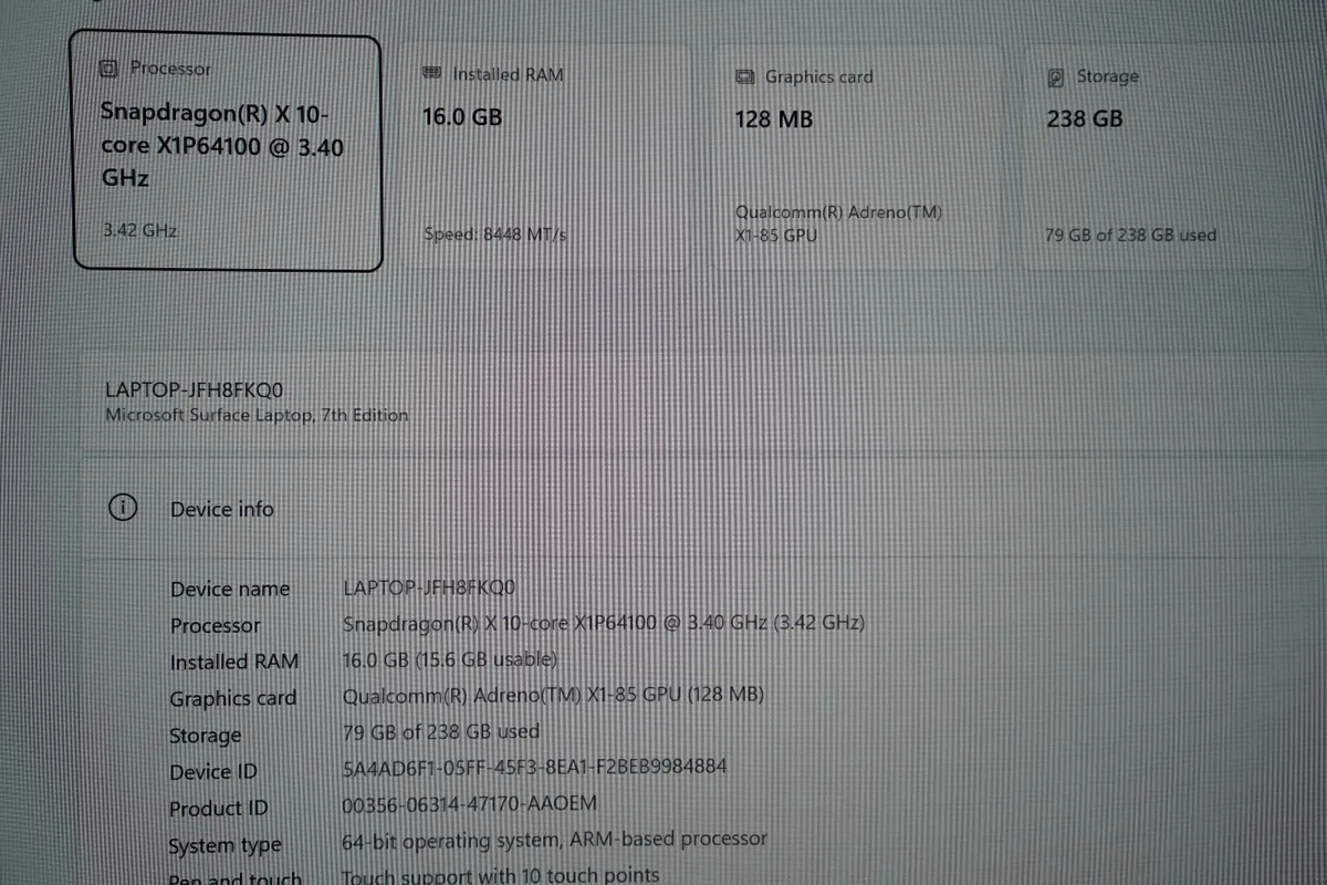 New Microsoft Surface Laptop 7 | Snapdragon X Plus - Image 3