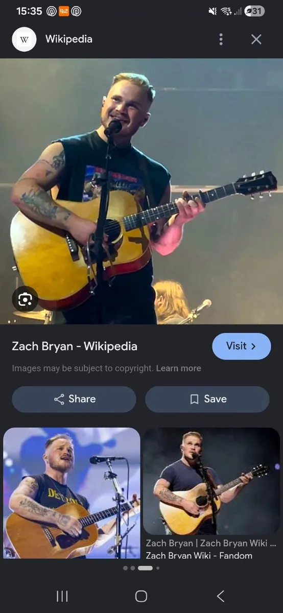 2 Zach bryan tickets - Image 1