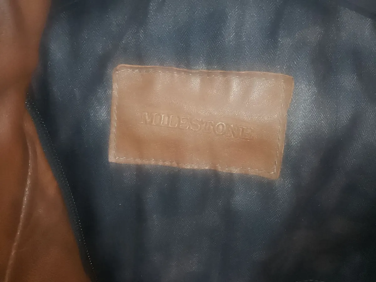 NEW MILESTONE JENTS LEATHER JACKET - Image 4