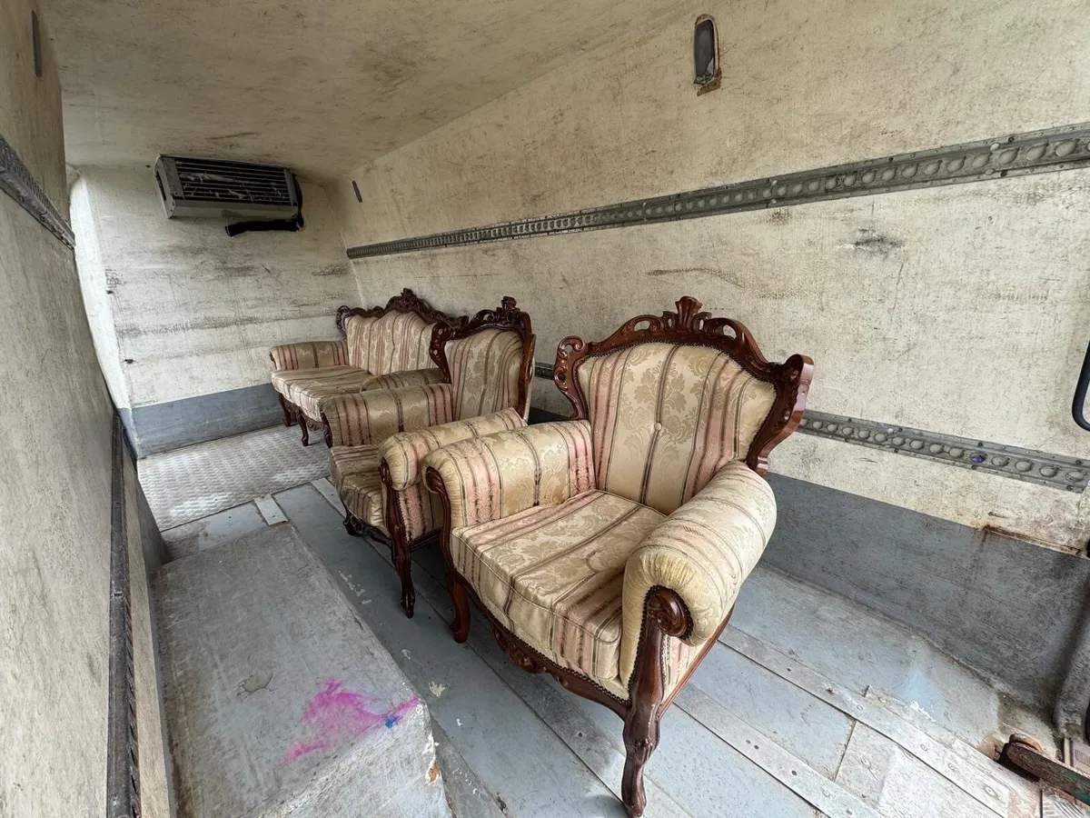 Vintage Carved Wooden Sofa Set - Image 2