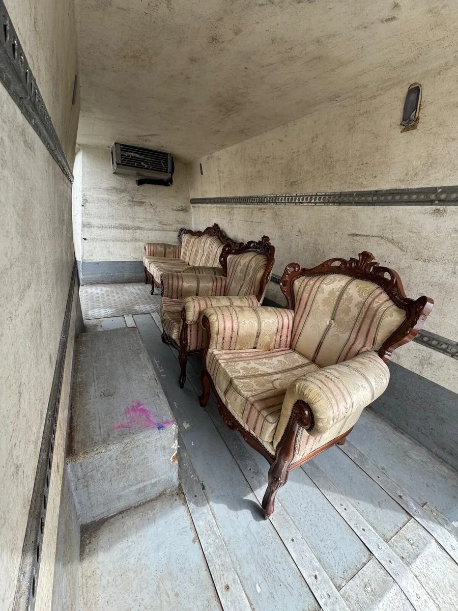 Vintage Carved Wooden Sofa Set - Image 4