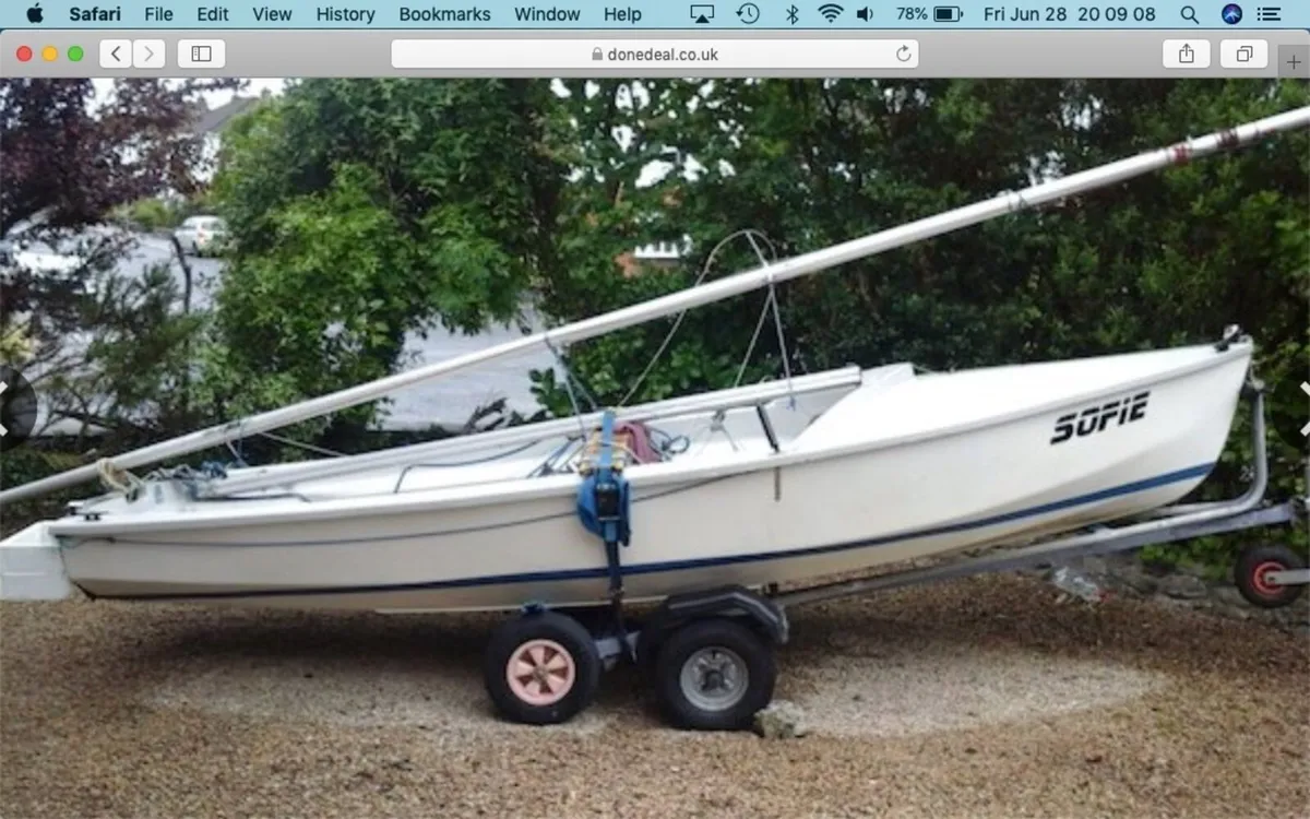 LEADER SAILING DINGHY 14' WITH ROAD TRAILER - Image 4