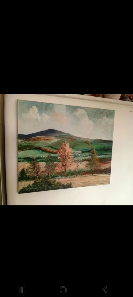 vintage oil on canvas by irish artist f.k kennedy - Image 1