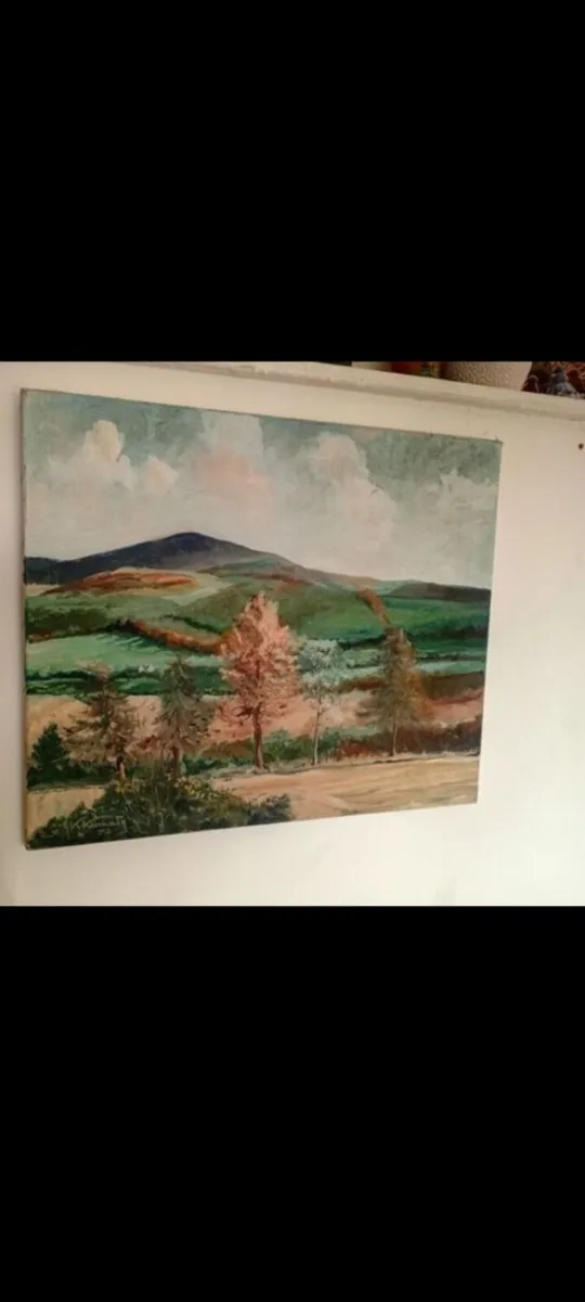 vintage oil on canvas by irish artist f.k kennedy - Image 2