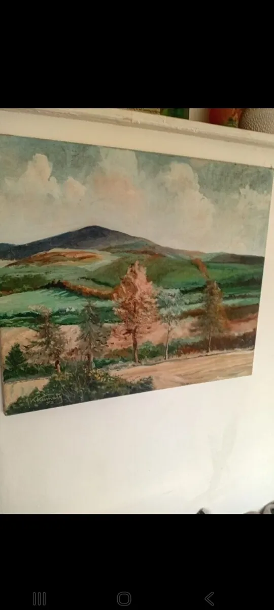 vintage oil on canvas by irish artist f.k kennedy - Image 3