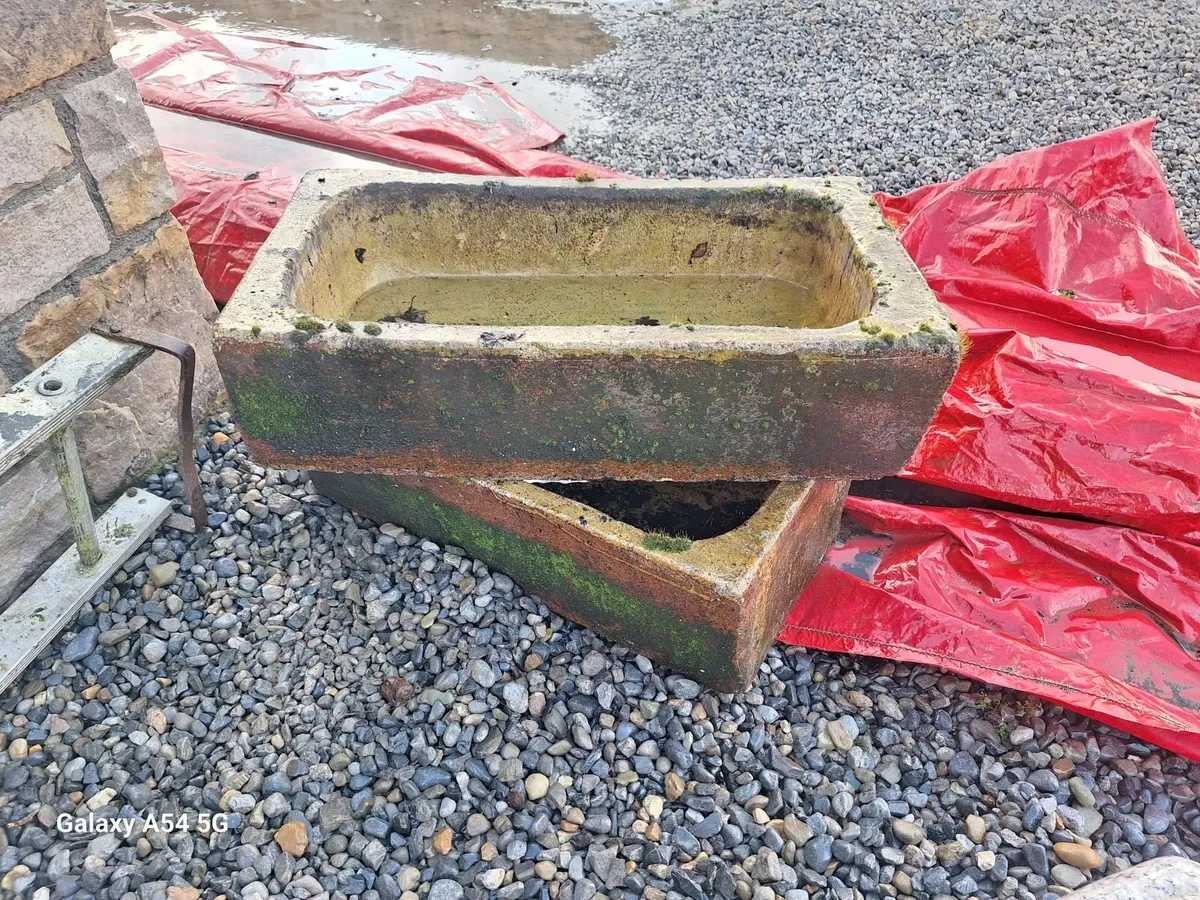 Antique ceramic troughs - Image 2