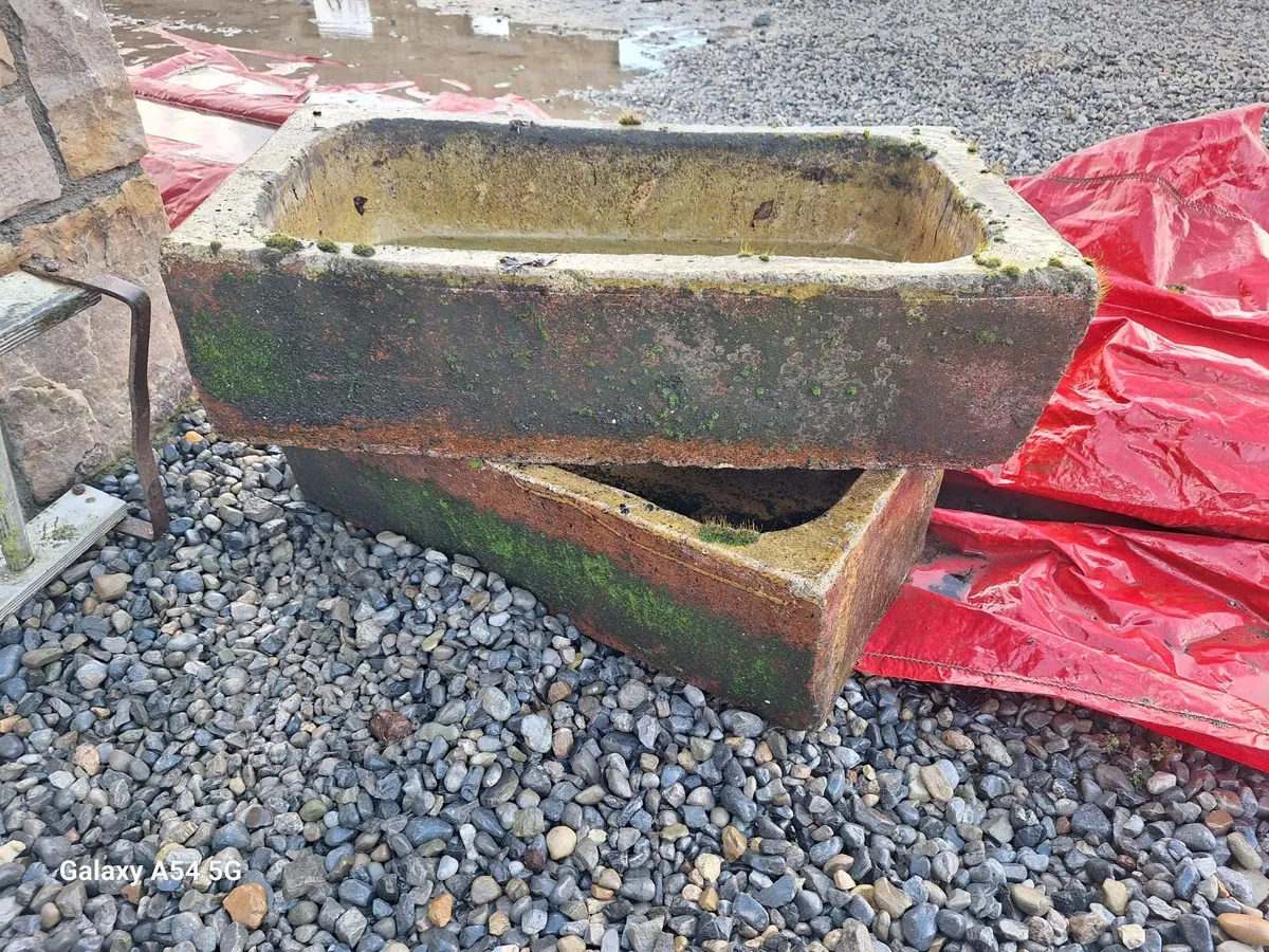 Antique ceramic troughs - Image 3