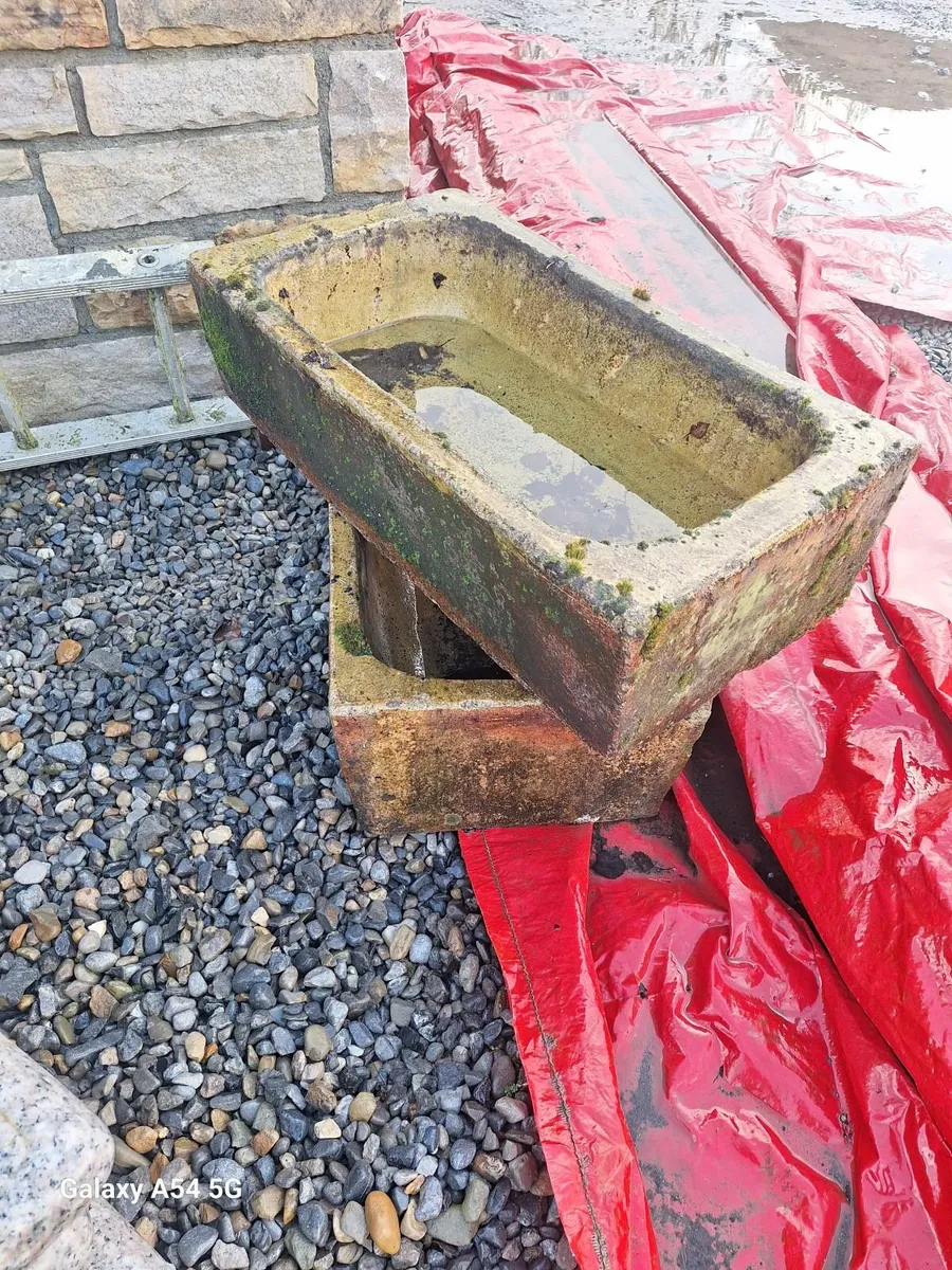 Antique ceramic troughs - Image 4