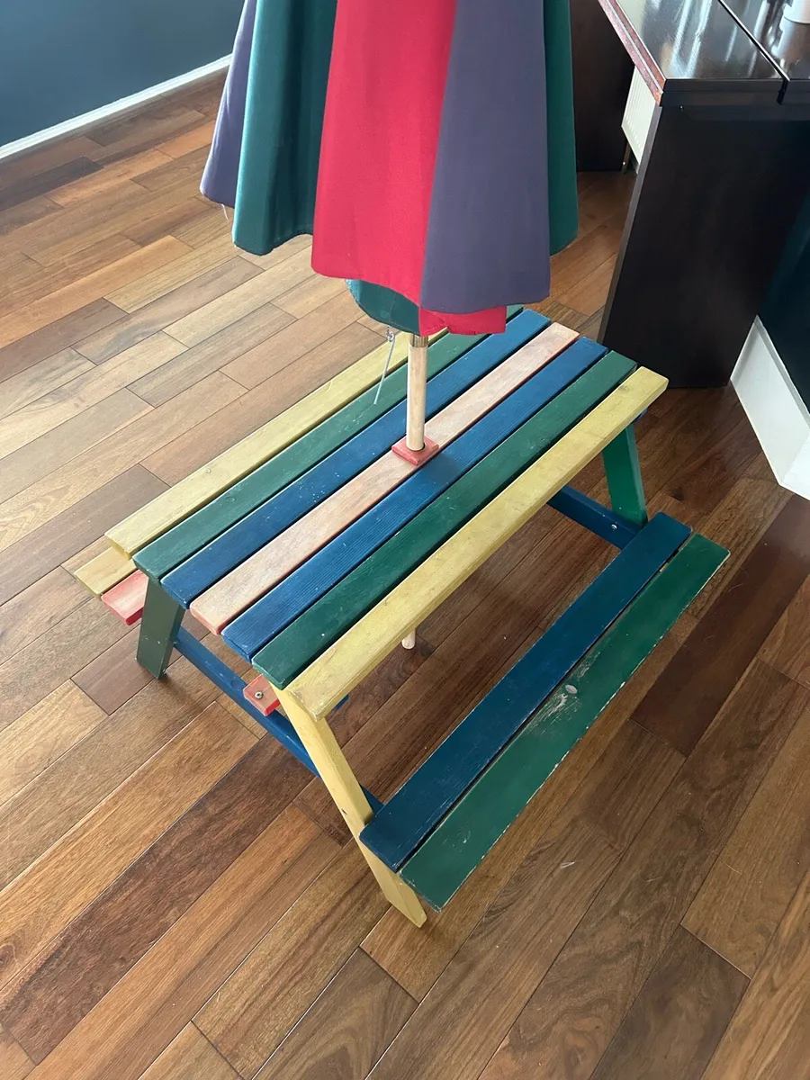 Children’s outdoor picnic bench - Image 2