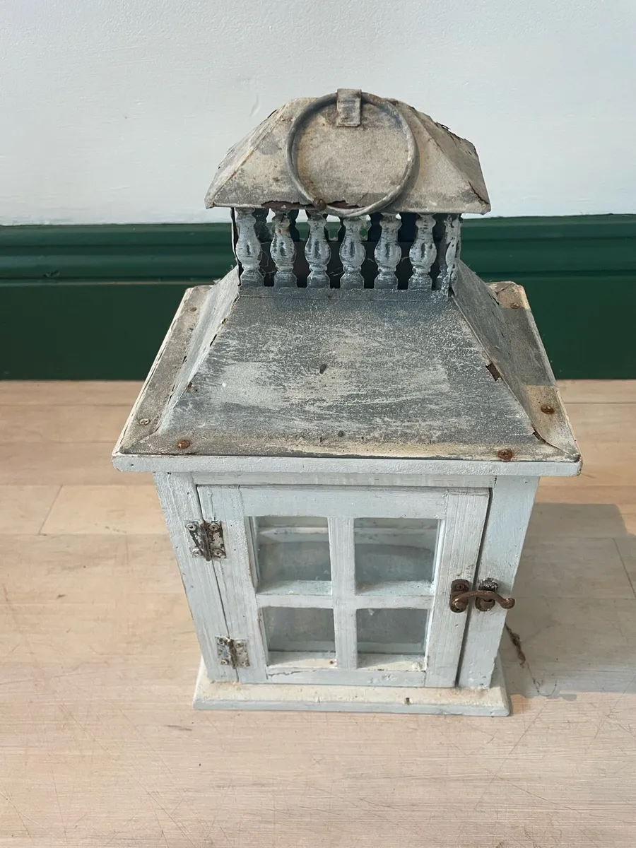 Wine rack, lantern and candle holder - Image 4