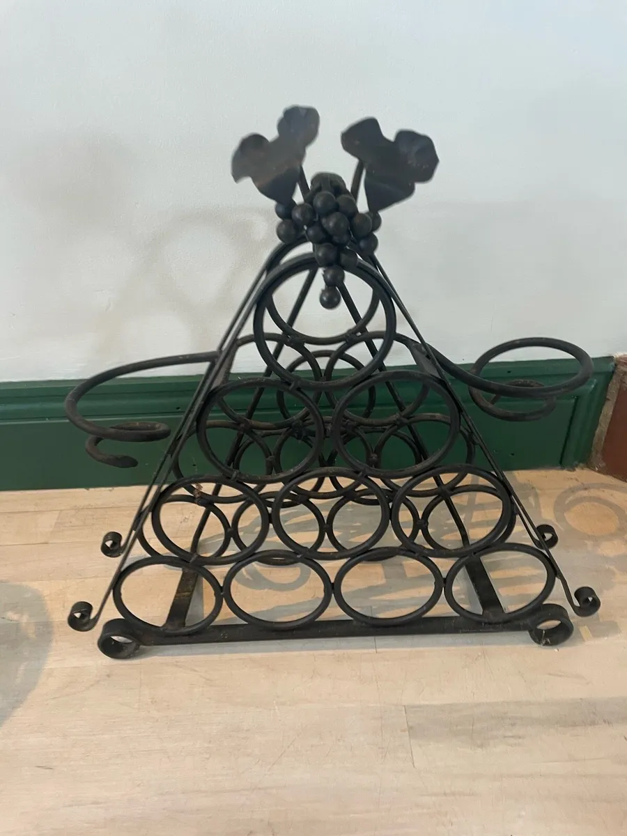 Wine rack, lantern and candle holder - Image 2