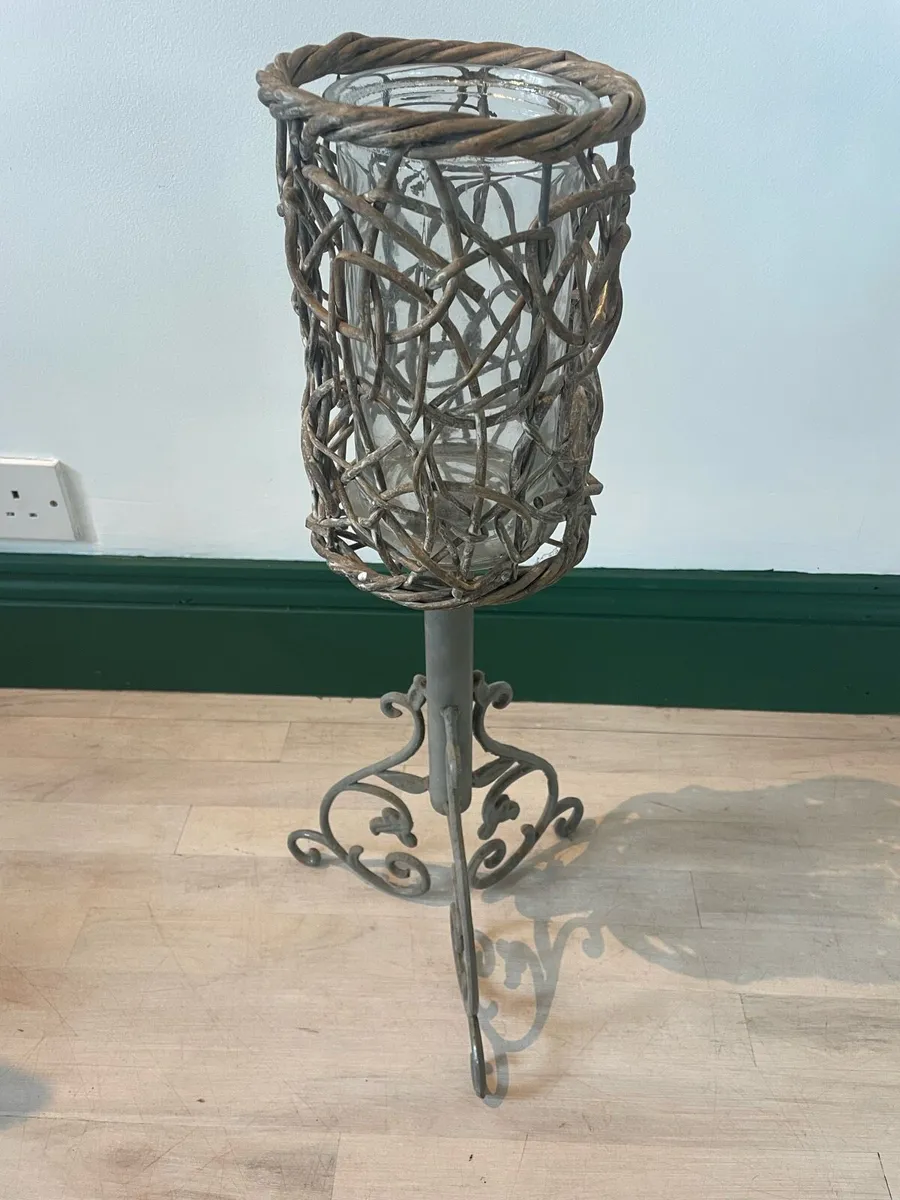 Wine rack, lantern and candle holder - Image 3