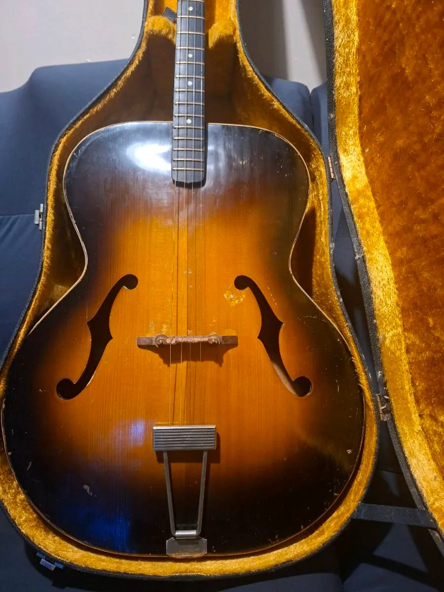 Rare 1930's Gretsch Jumbo Archtop Tenor Acoustic - Image 2