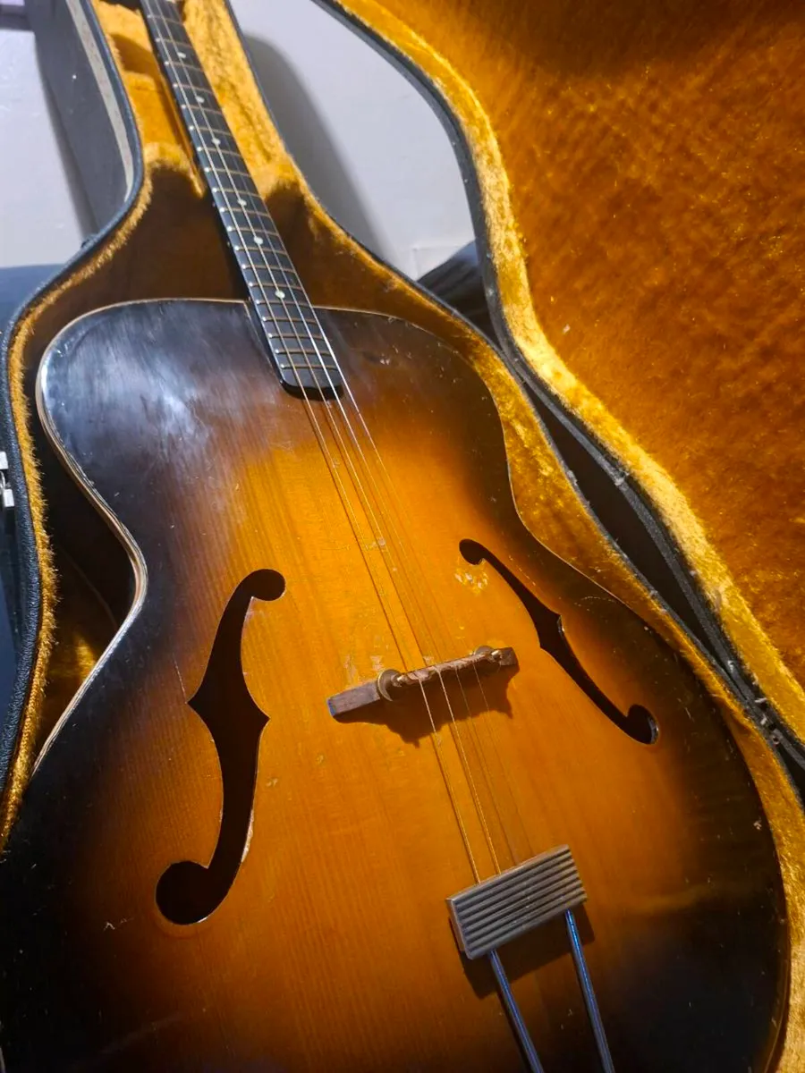 Rare 1930's Gretsch Jumbo Archtop Tenor Acoustic - Image 1