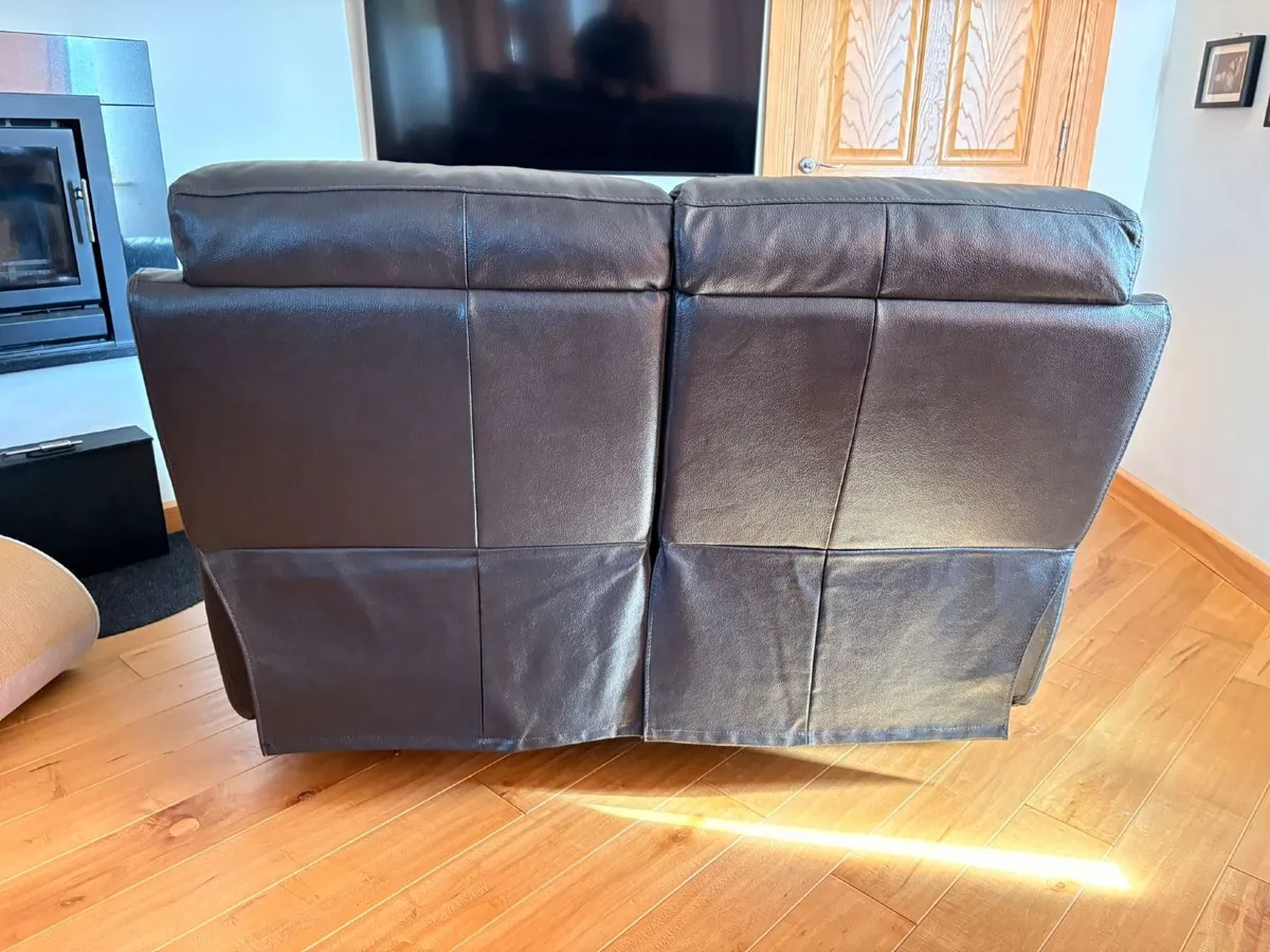2-seater PU leather recliner sofa - Image 4