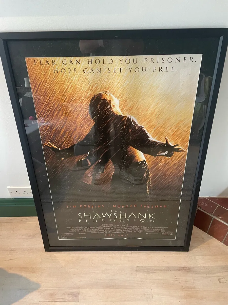 The Shawshank Redemption framed movie poster