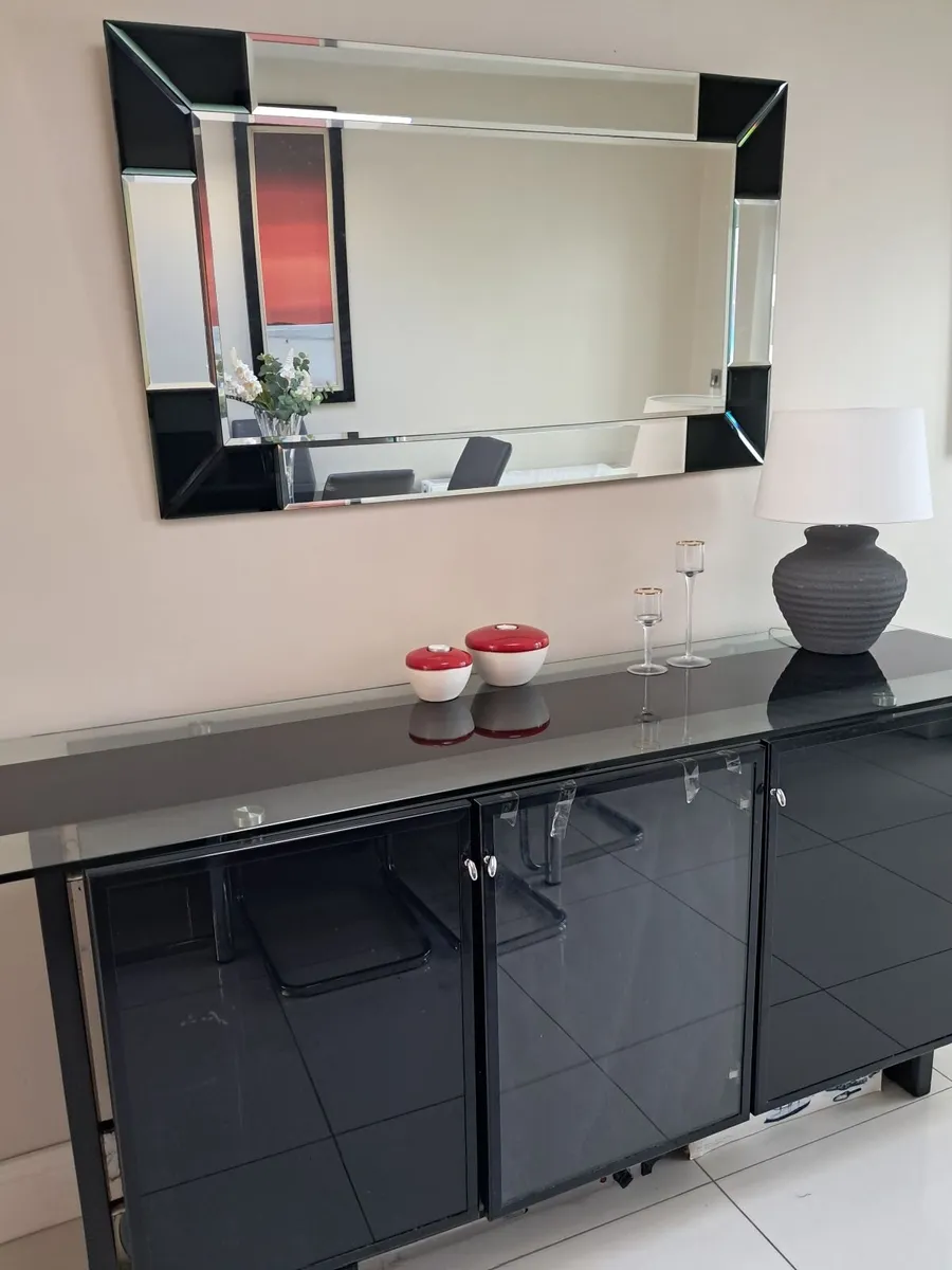 Dining table & chairs & sideboard & mirror - Image 2