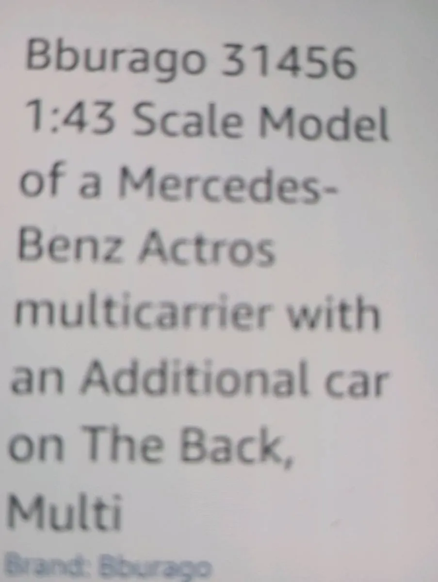 MERCEDES BENZ ACTROS MULICAR CARRIER1-43 SCALE. - Image 3