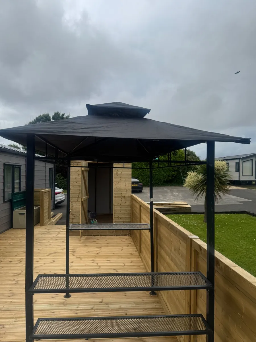 Double-Tier BBQ Gazebo Grill Canopy Barbecue Tent - Image 2