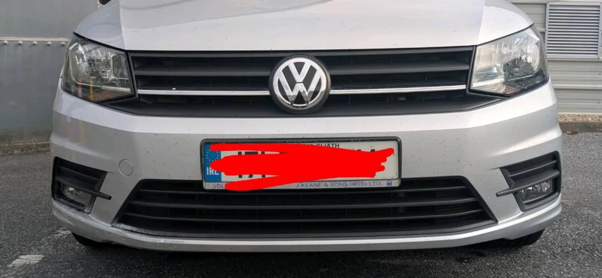 VW Caddy front bumper 2016-2020 colour code LA7W - Image 1