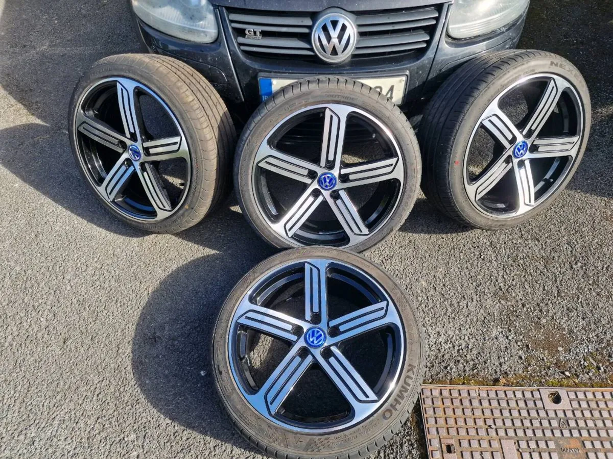 17'18, VW CADDY/GOLF ECT ALLOYS /GOOD TYRES/5x112 - Image 4