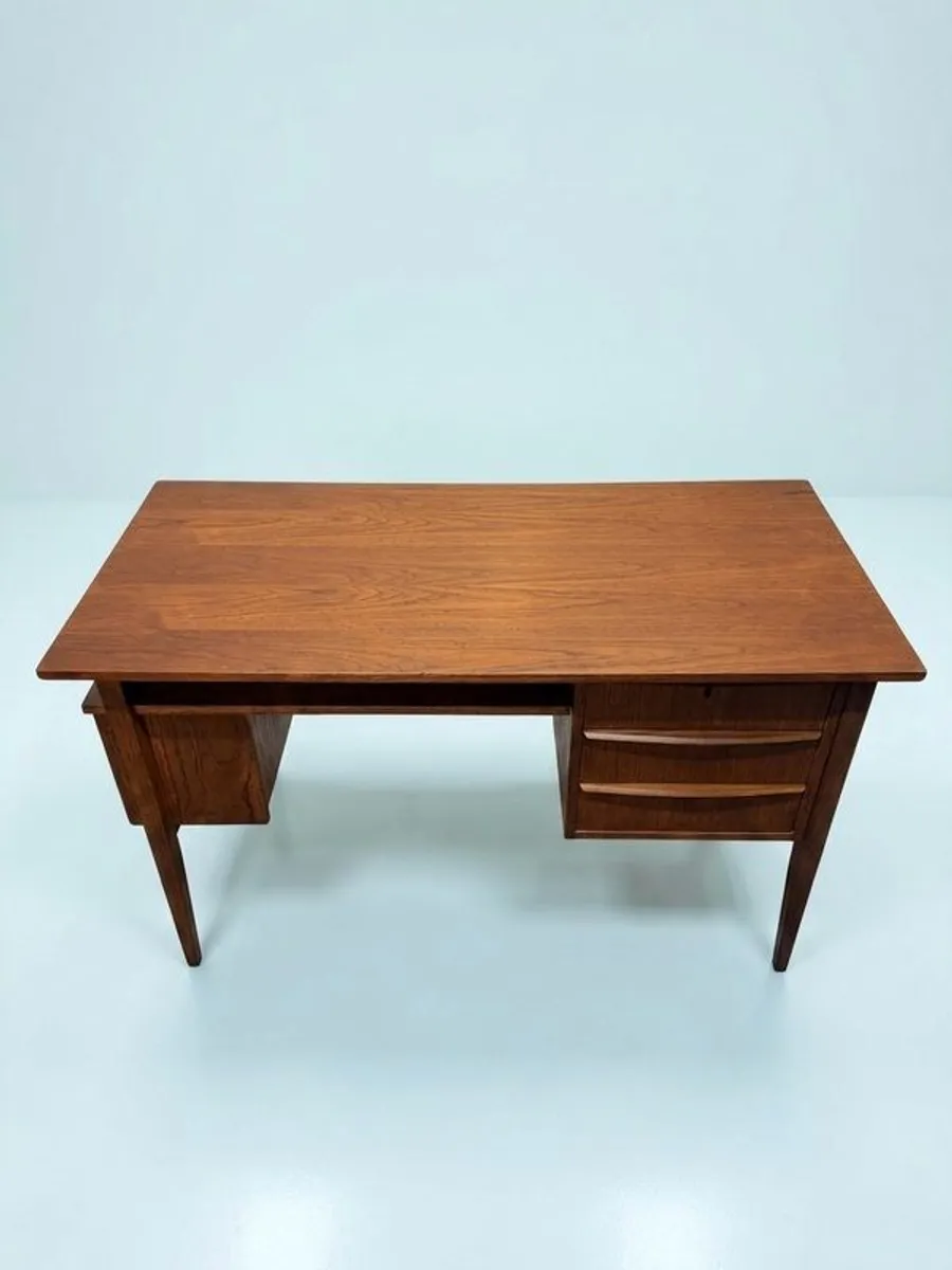 Elegant Mid-Century Danish Teak Writing Desk - Image 3
