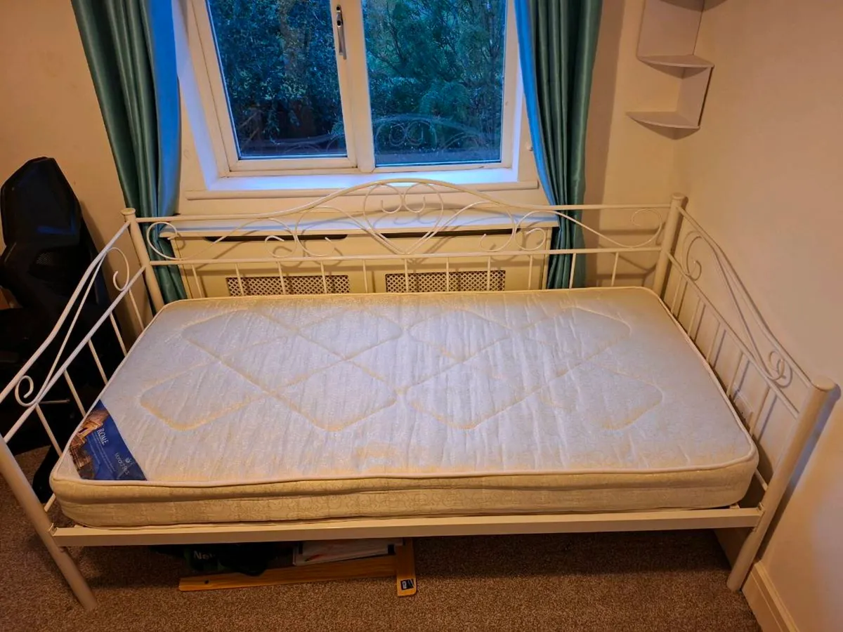 Single Bed and Mattress - Image 1