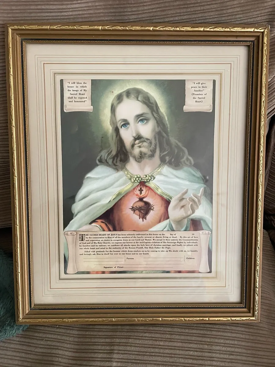 Sacred Heart of Jesus Framed - Image 1