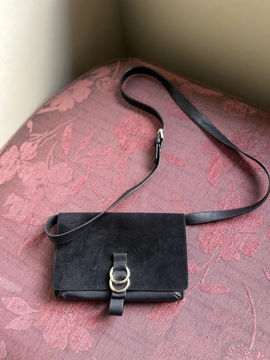 Whistles suede & Leather crossover bag - Image 1