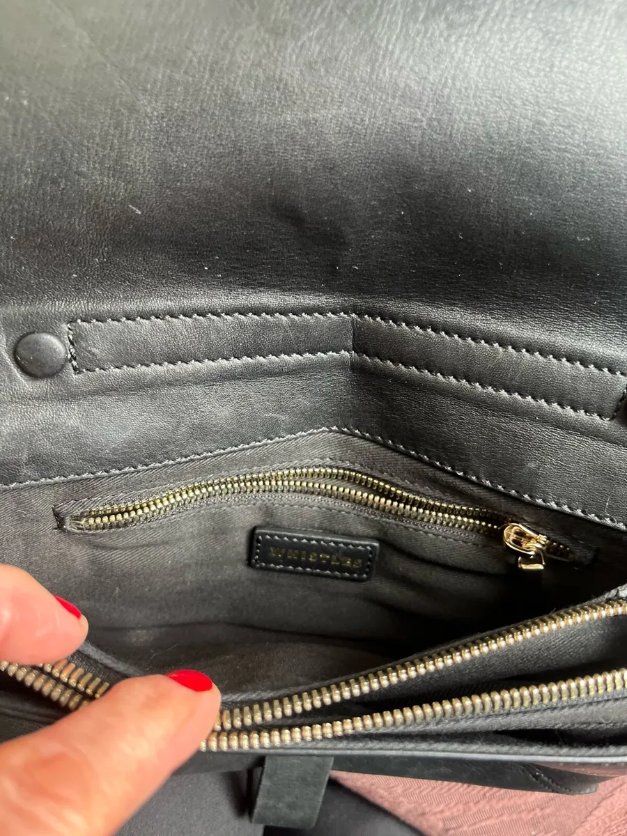 Whistles suede & Leather crossover bag - Image 3
