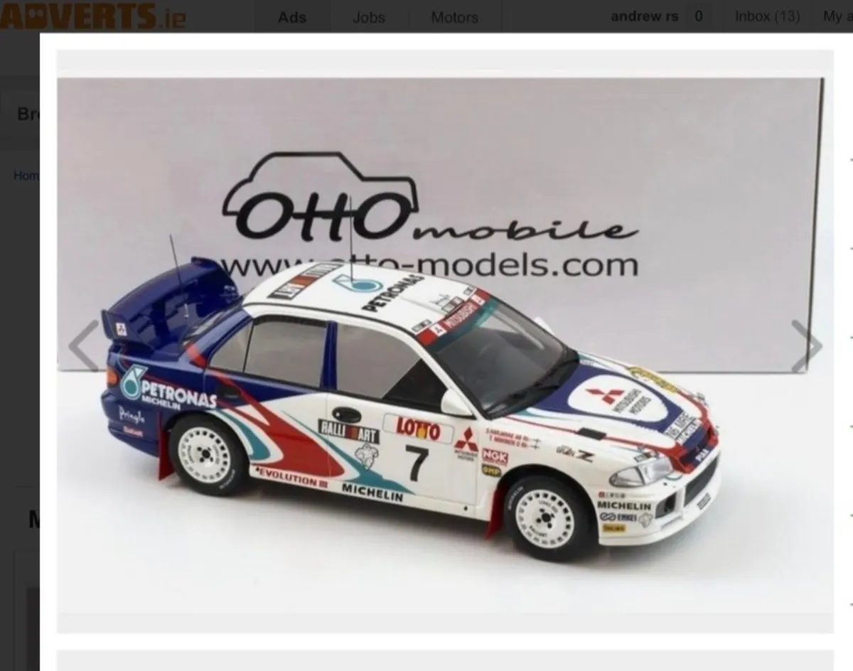 Otto 1/18 Mitsubishi Wrc - Image 1
