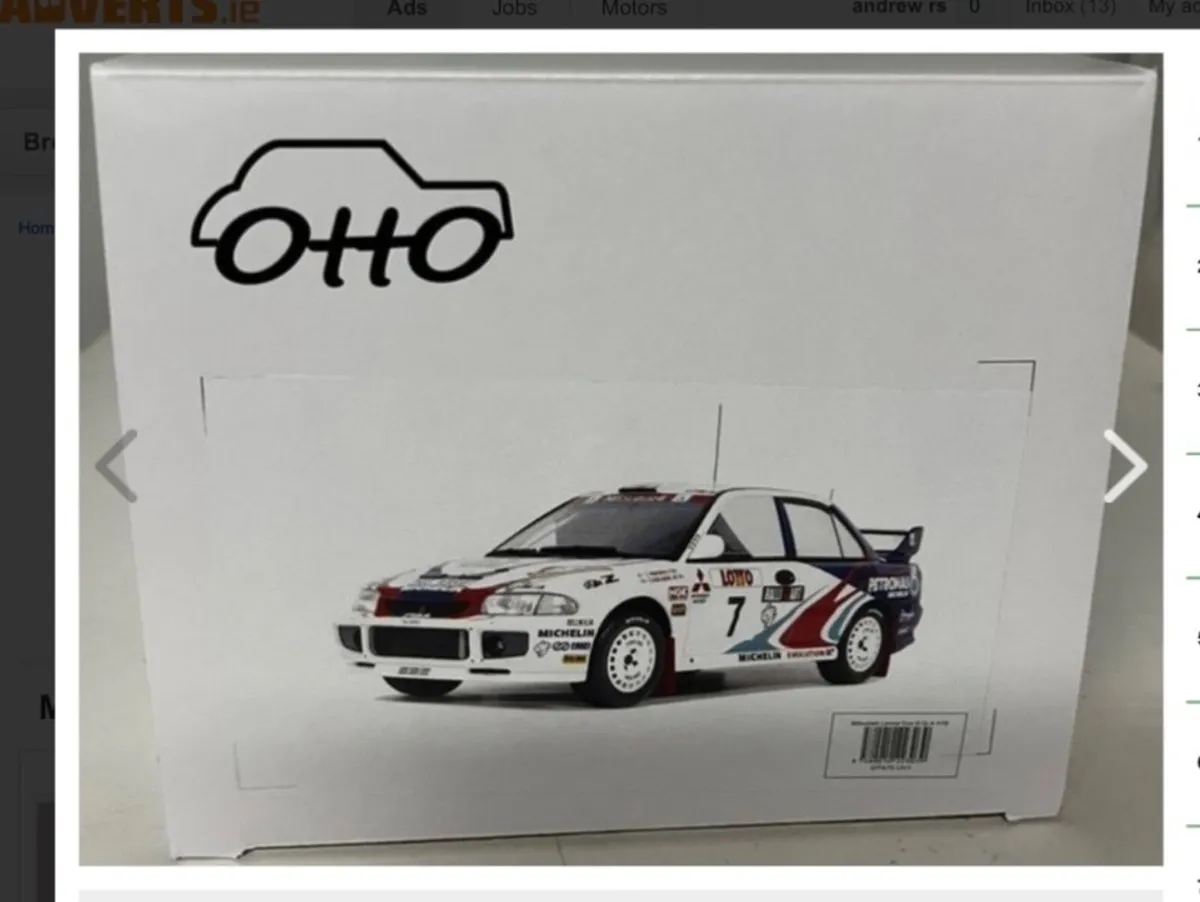 Otto 1/18 Mitsubishi Wrc - Image 2
