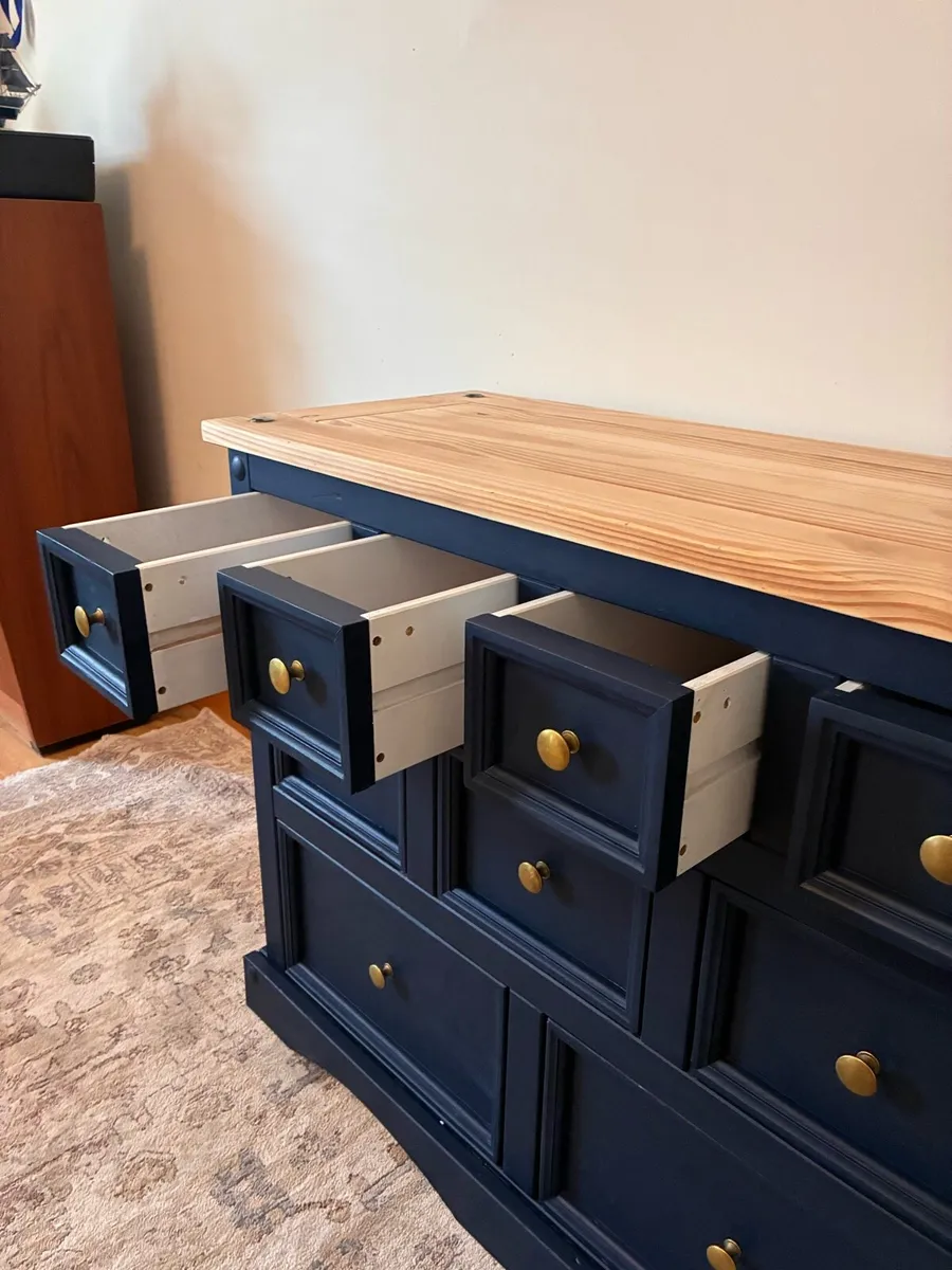 Navy chest of drawers - Image 3