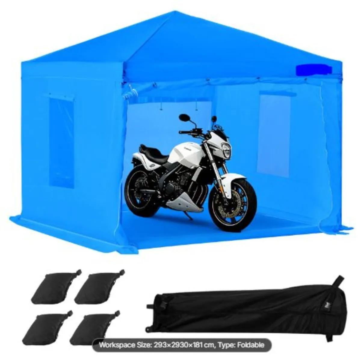 Portable Paint Booth Tent, 2930 x 2930 x 1810mm - Image 1