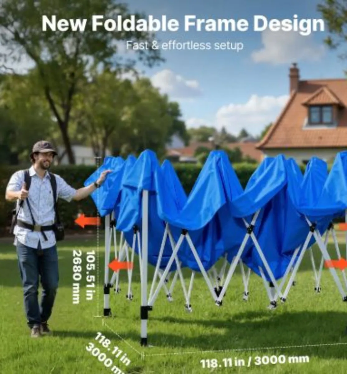 Portable Paint Booth Tent, 2930 x 2930 x 1810mm - Image 2