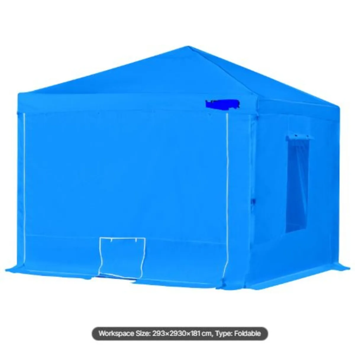 Portable Paint Booth Tent, 2930 x 2930 x 1810mm - Image 4