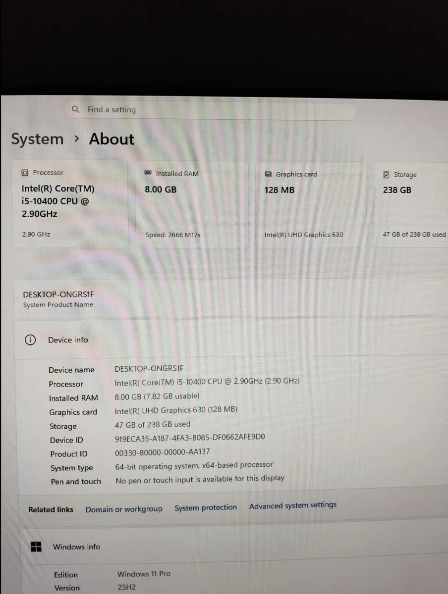 2 Damaged PC's for parts or repair - Image 4