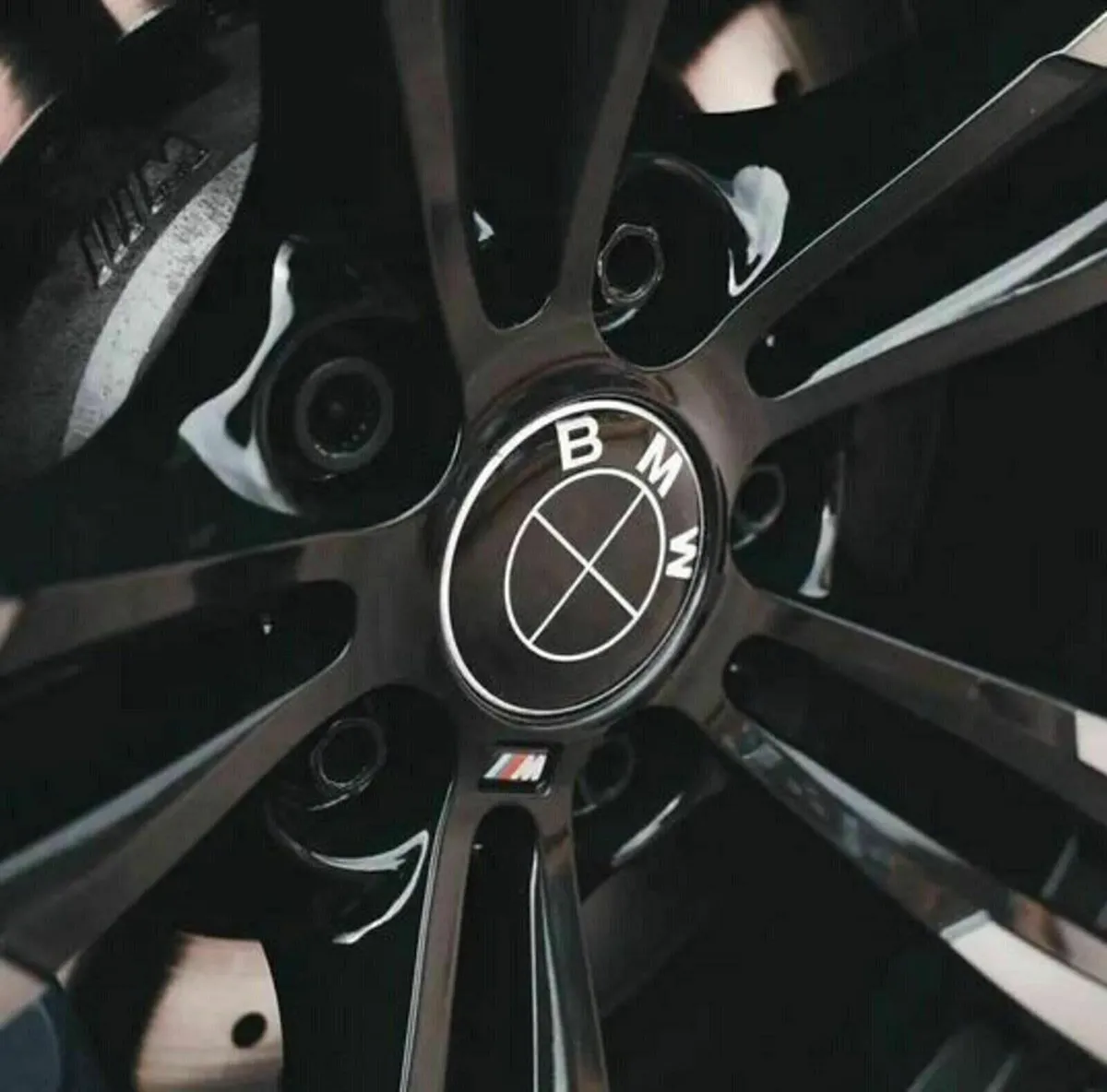 4 x All Black BMW Centre Caps (68mm) Free Post - Image 3