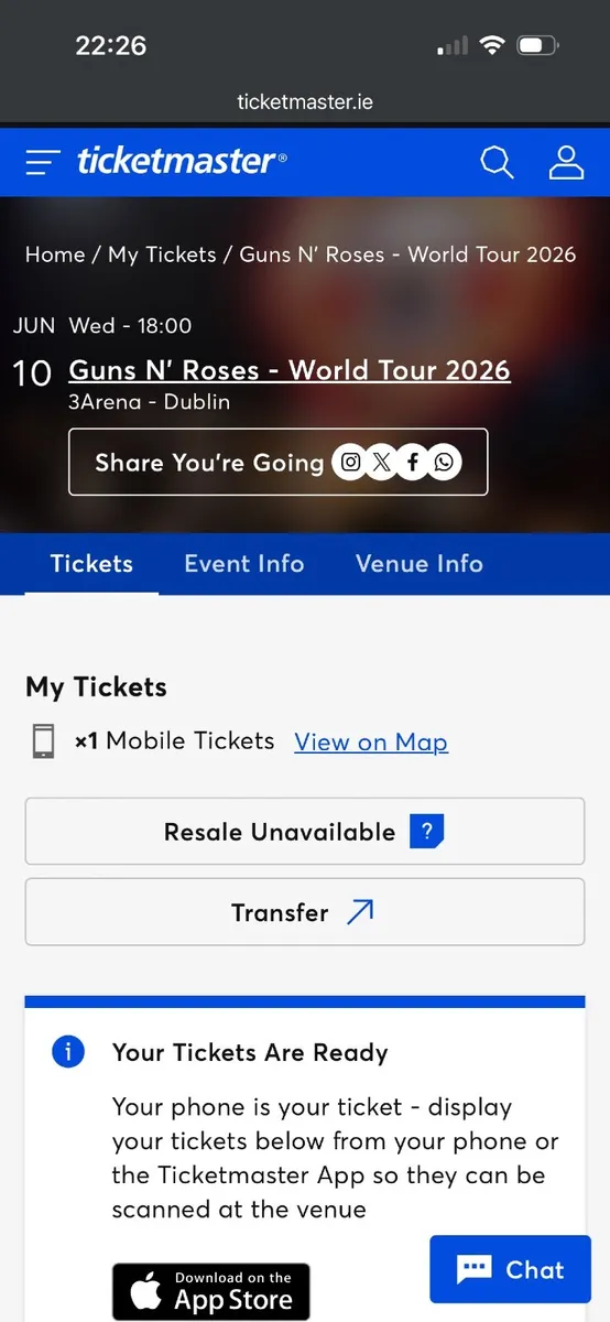 Guns and Roses 3Arena  10th of June 2026 - Image 1