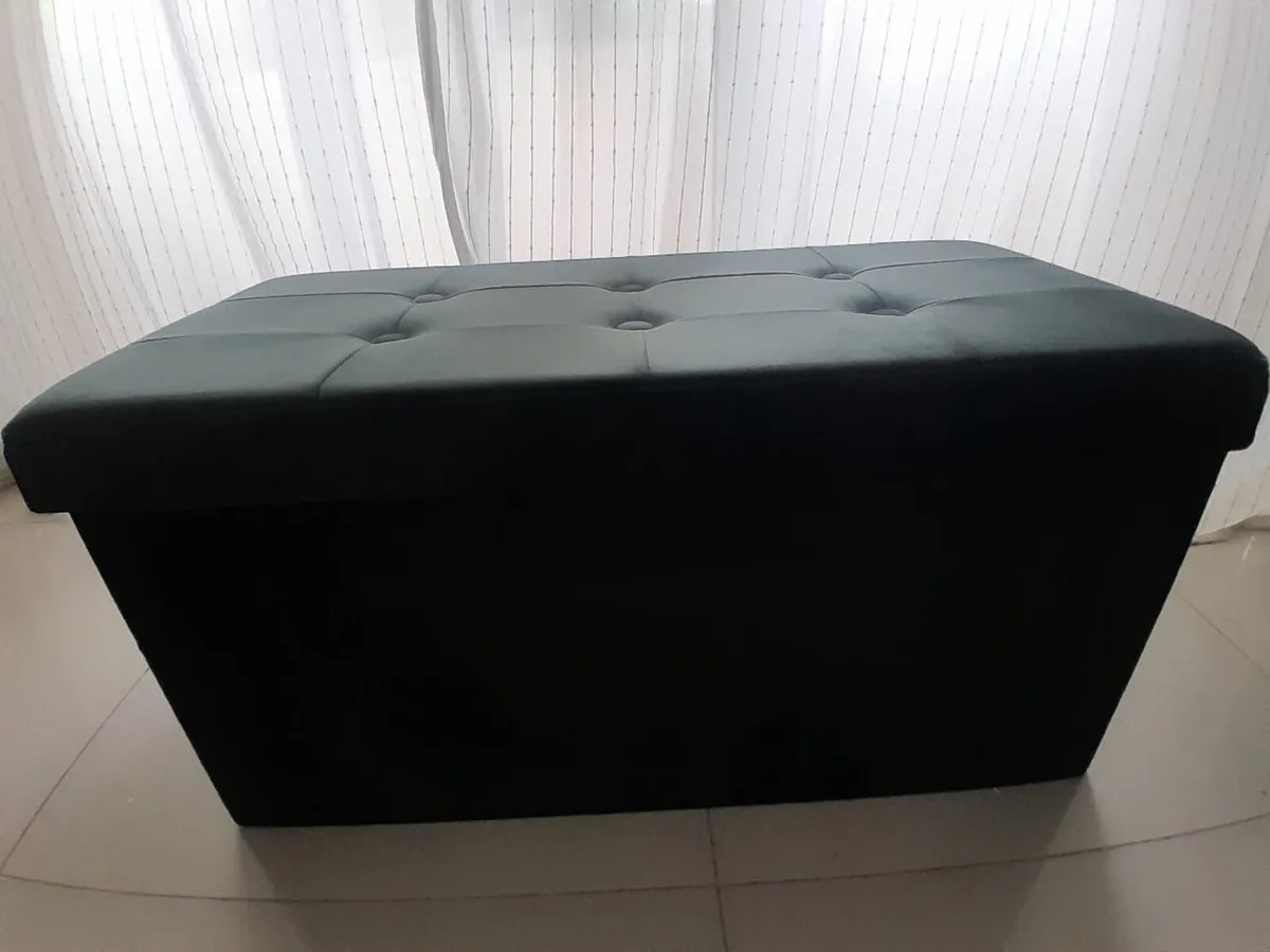 Ottoman storage box, with seat - Image 2