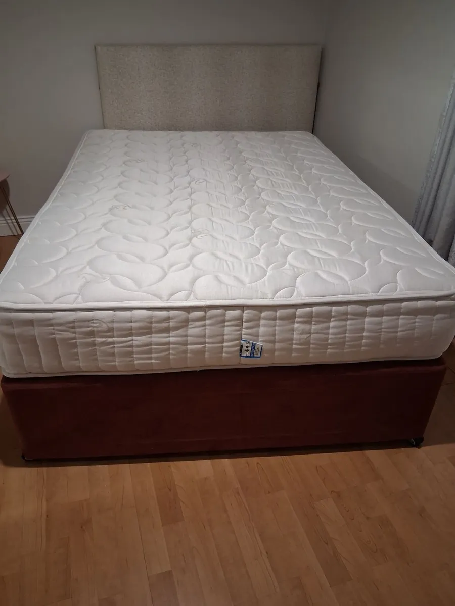 Double bed with base very clean and in great condi